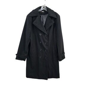 WN Men's XL Benibos Business Lapel Collar Double Breasted Trench Coat Cotton Bln